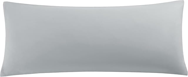 sourcing map Soft Brushed Microfiber Body Pillow Cover with Zipper Closure, Bolster Pillow Cases Long Pillow Cases for Body Pillow Grey 20"x48"(4ft)