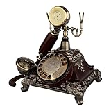 Conception à double sonnerie : les téléphones fixes domestiques disposent d'une sonnerie mécanique mélodieuse unique et d'une sonnerie électronique, d'un volume réglable, d'une sonnerie suffisamment forte qui peut être entendue presque partout dans votre maison ou votre entreprise.