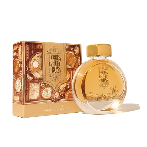 Ferris Wheel Press Ink, Everyday Ink Collection, Oyster Hour, Creamy Oyster Brown, Latte, 38ml Fountain Pen Ink Bottle