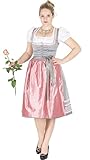 Wenger Dirndl Candy 70er midi silber rosa zu jeder Trachtenzeit.