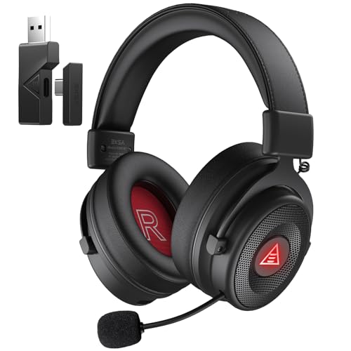 EKSA Wireless Gaming Headset with Retractable Mic