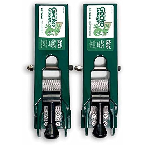 PacTool Gecko Gauge, The Original Home Siding Installation Kit - For Use with 5/16 Inch Fiber Cement Siding and James Hardie Siding, Includes 2 Gecko Gauge Clamps