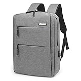 ✔️ Extérieur polyester oxford imperméable coloris chiné, dos matelassé, coutures renforcées, multi poches zippées. Pour PC, tablettes, accessoires et documents