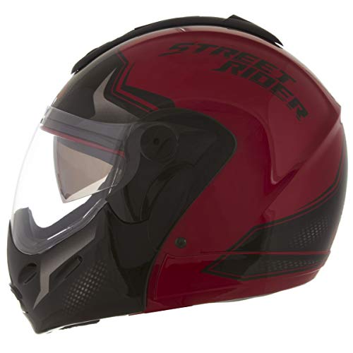 Capacete Mixs Captiva Street Rider 58 Vermelho