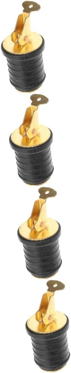 Kisangel 2pcs Drain Plug Ocean Boat Travel Metal Brass and Rubber