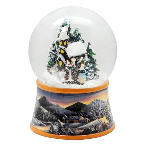 Schneekugel Weihnachtsspaziergang | Sockel nostalgische...