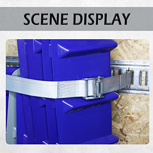 NUOER 5.1 cm x 16' E Track Strap, E Track Cam Buckle Strap, E Track Spring Fittings para carga segu