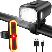 FORTRY Fahrradlicht Set Mit Bremsblinkfunktion, StVZO Zugelassen Fahrradlampe,Radlicht LED Fahrradbeleuchtung,IPX5 Wasserdicht Fahrradlichter Vorne und Rücklicht, Licht Fahrrad USB Typ C