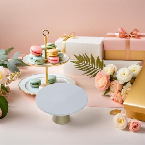 Miniatura 6 de Ciyodo Mesa De Postres Dorada Para Bodas Estilo Nórdico Soporte Para Tartas Y Dulces Expositor Compacto De Hierro Para Postres Y Aperitivos