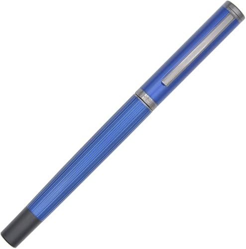 Miniatura 3 de Gullor Pluma estilográfica de metal con convertidor y caja de regalo, azul, punta fina