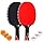 LUOXG Ping Pong Paddles, Ping Pong Paddles Set of 2, Includes Paddles and Balls, Table Tennis Rackets Set Suitable for Beginn