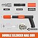 Manual Mini Steel Nail Gun Kit with Nailers Adjustable Speed Fastening Tool Portable Handheld Concrete Nailer Gun for Drywall, Steel, Woodworking & DIY Projects