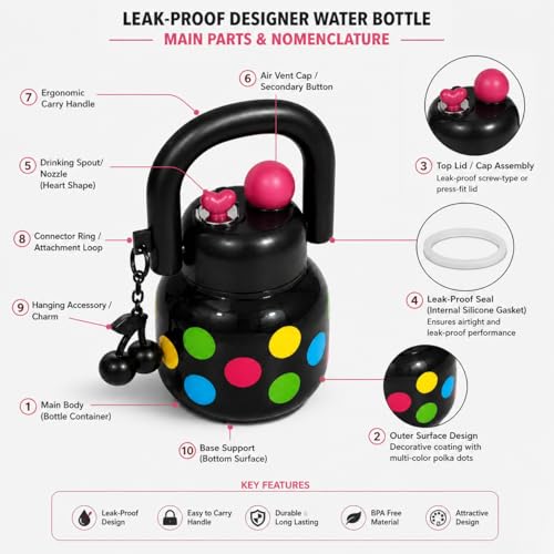 Image of Wizbiz Water Bottle | Leak Proof Sipper Bottle With Straw 650 Ml Tumbler Flask Multipurpose Daily Use For Kids Office Gift