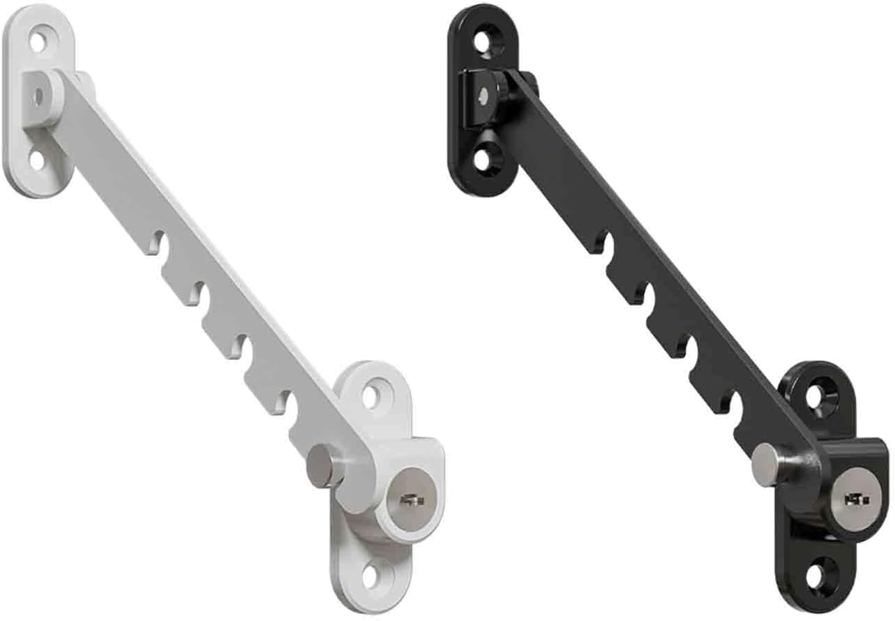 CALANDIS® 4xWindow Lock Children Protection Window Stopper for Home Living Room Cabinets White | Window Hardware | Windows & Window Hardware | Building & Hardware