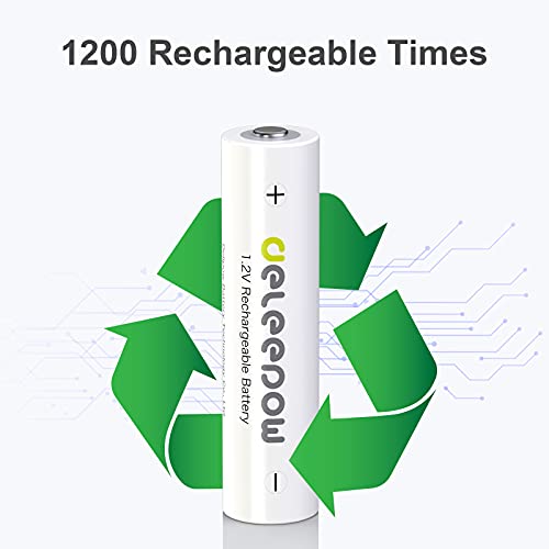 Deleepow Aaa Rechargeable Batteries Nimh 1100Mah 1.2V Batteries Aaa Rechargeable High Capacity 1200 Cycles Pack Of 8 #TOP1