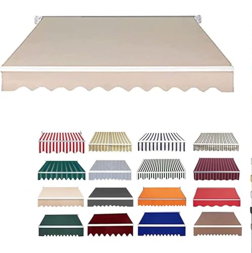 Toile De Rechange for Auvent,Store Banne Manuel RéTractable Toile D'Auvent Store Banne for Patio, Terrasse Ou Jardin ImperméAble Tissu De Remplacement for...