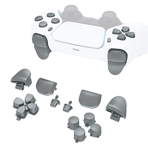 eXtremeRate �����pD-pad R1 L1 R2 L2�g���K�[ ���L�I�v�V���� �t�F�C�X�{�^�� ���^���b�N�X�`�[���O���[ �t���Z�b�g�{�^�� PS5�R���g���[���[BDM-010 & BDM-020�ɑΉ�