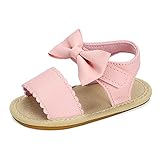  MASOCIO Sandalias bebe Niña Zapatos Bebé Verano con Suela Goma Talla 19 Antideslizante 6-12 Meses Rosa