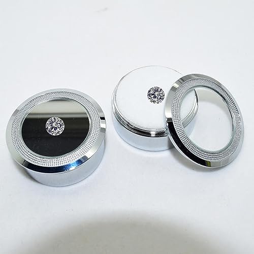 SKYFUN Oriental Best 3ct 9mm Moissanite FG Colorless Simulated Diamond Loose Stone Round Brilliant Cut Excellent Cutting VVS Clarity for Jewelry Making,Gifts for Women