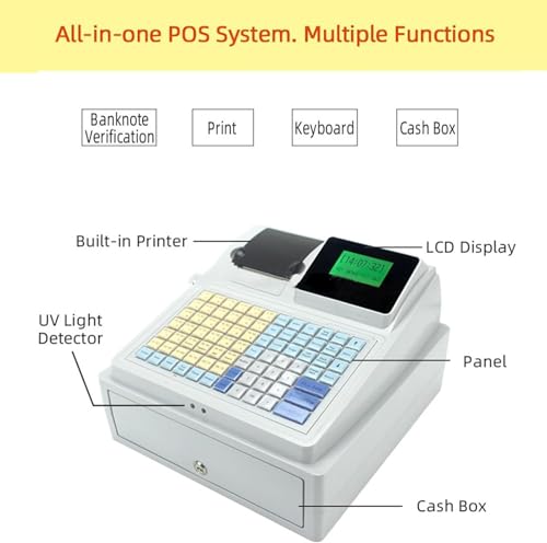Caja registradora con pantalla digital LED ideal para el mostrador de tu negocio 3