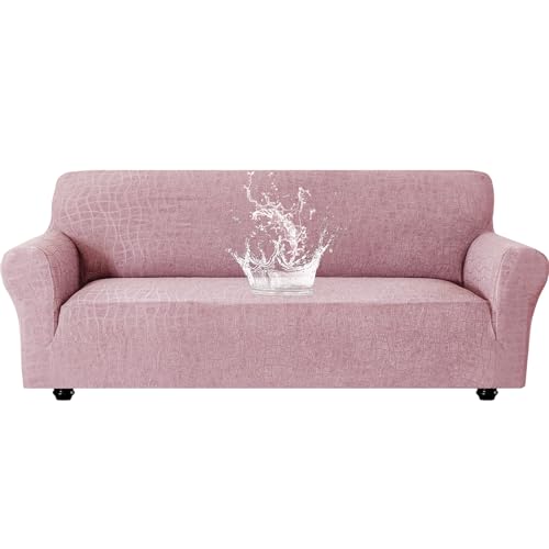 Ystyle Stretch Sofa Überzug 2 Sitzer Mit Armlehnen, Rosa