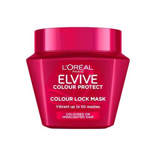 Image of L'Oréal Paris Elvive Colour Protect Hair Mask, With 13% Protecting Complex, For Coloured or Highlighted Hair, Provides Vibrant Colour and Protection, 300ml