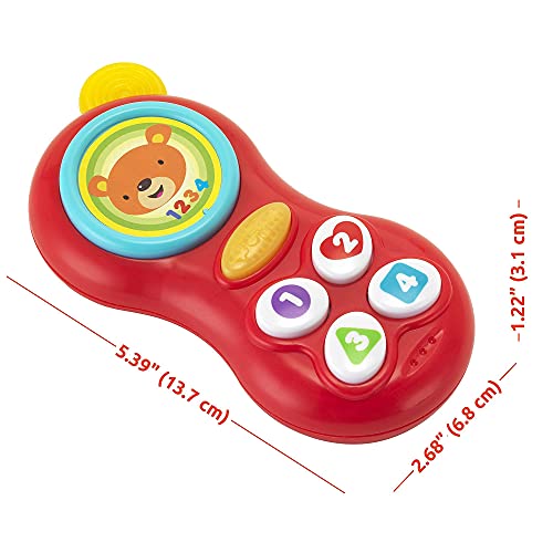Baby Cell Phone Toy For 3-6 Months Babies - Kids Phone With Music, Flashing Light & 4 Buttons - Baby Musical Toy Phone With 8 Songs & Pretend Play Games For Toddlers Ages 6-12 Months #TOP6