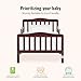 Dream On Me Classic Design Toddler Bed in Espresso, Low-to-Floor Wooden Bed with Safety Rails, GREENGUARD Gold & BSA Certified, Non-Toxic Finish