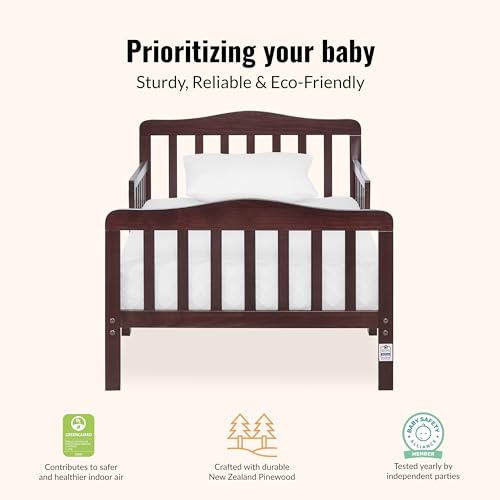 Image of Dream On Me Classic Design Toddler Bed, GREENGUARD Gold, Espresso