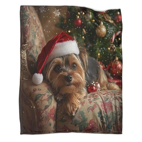 Jeté de canapé microfibre chaud Noël couverture plaid animal lit 150x200cm - 3