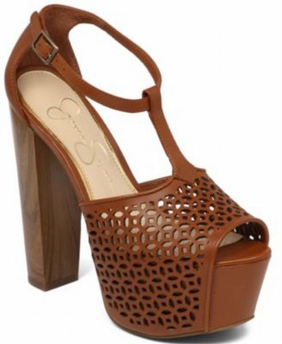 Image of Jessica Simpson Womens Dany 3 Floral Heeled Platform Sandals