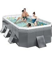 Amazon | Ameer 【2024新改良 工場直売】 プール 空気入れ不要 大型