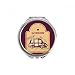 Car UK London Stamp Britain Hand Compact Mirror Round Portable Pocket Glass