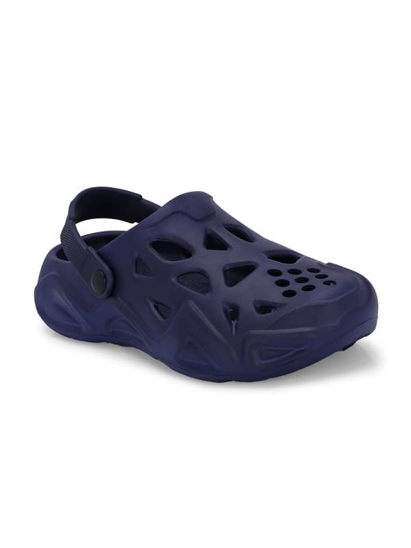 luper Navy Men Sandals Self Design Clogs-picture-35
