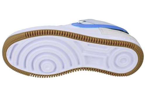 Nike Womens Air Force 1 Shadow Trainers DZ1847 Sneakers Shoes (UK 4 US 6.5 EU 37.5, White Royal Pulse Black 109)