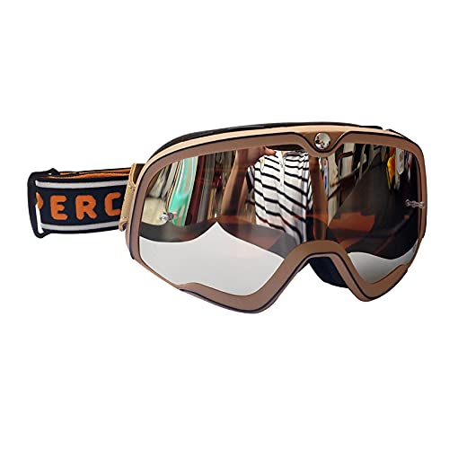 Occhiali da moto retrò Steampunk Rame Vintage Biker Eyewear Goggles Antivento Antivento