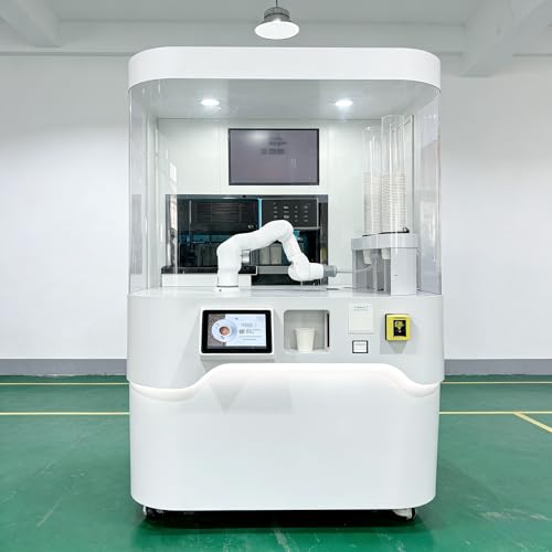Coffee Robot - Silent Robotic Barista for Offices and Libraries, Low-Decibel Bean To Cup Coffee Machine with App Control and Touch Screen