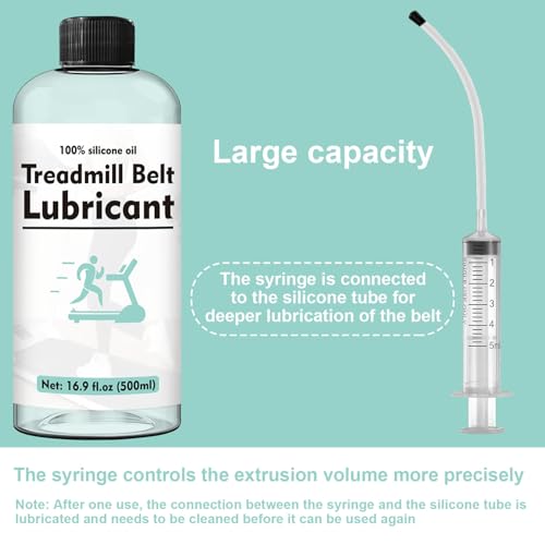 INNOVAYOU 500ml Treadmill Lubricant for Belt, Noise Reduction Reduce Friction Resistant and Stable, Walking Pad Silicone Oil for Suitable for All Kinds of Treadmills