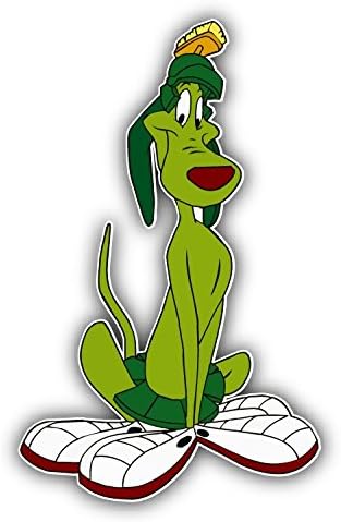 Marvin The Martian K9 Dog Happy Cartoon Car Bumper Sticker Decal
