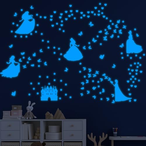 Glow in The Dark Princess Castle Wall Sticker