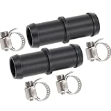 2Pcs Upgraded Aluminum Heater Hose Connector Fitting Adapter Fit For Nissan 370Z Infiniti G35 G37