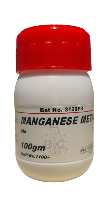 BFC MANGANESE METAL POWDER (40 Microns) - 100gm CAS No. 7439-96-5 (B07C8KYTGJ) Amazon Price History, Amazon Price Tracker