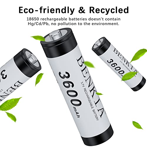 6Pcs 18650Rechargeable Battery, 3.7V Lithium 18650Battery. (3600Mah，Button Top) #TOP5