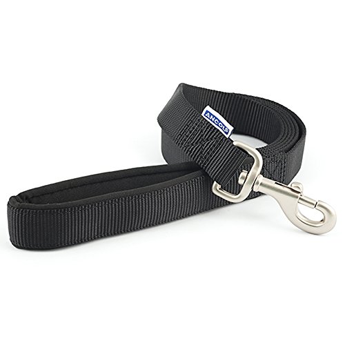 Ancol Air Hold Padded Nylon Lead Black 1.8mx25mm