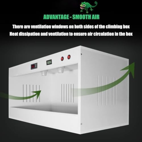 Tall & Wide Reptile Habitat Tank - 100x50x50 cm Terrarium for Lizards, Snakes, Bearded Dragons, Tortoises, Chameleons - Spacious Reptile Enclosure & Home for Optimal Comfort