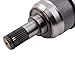 TRQ Front CV Axle Shaft Assembly Set Driver & Passenger Side Compatible with 2010-2011 Kia Soul
