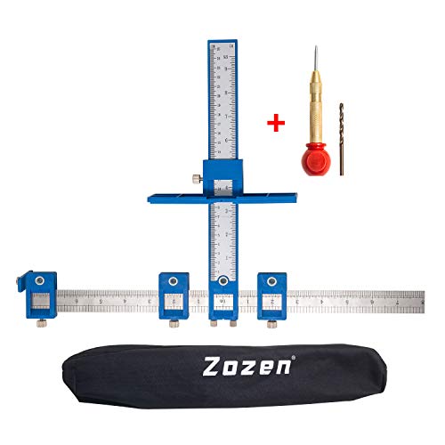 Cabinet Hardware Jig Zozen,Handles and Knobs Aluminum Alloy Drill Guide Sleeve Drawer Pull