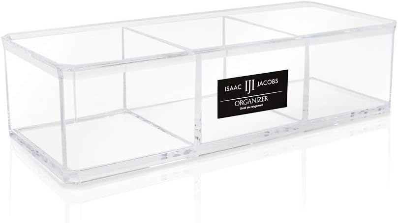 Isaac Jacobs Clear Acrylic 3 Section Tray