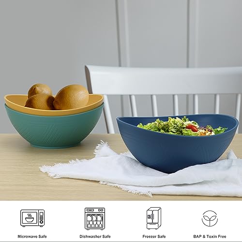 Pyrmont P-01 Salad Bowls 65 Oz Wheat Straw Bowls Set Set Of 4 thumb #2