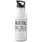 Shirt Luv Embedded Software Engineer Water Bottle Gifts Funny Appreciation Thank You For Men Women 20 fl oz Bottle White